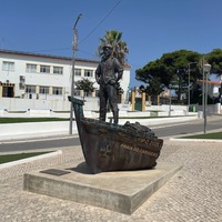 Fisherman's statue in Carvoeiro